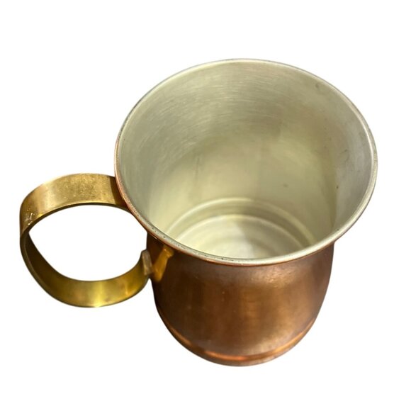 Vtg Solid Copper Brass Handles Mule Mugs Made in Japan Lot of 2 - Picture 3 of 7